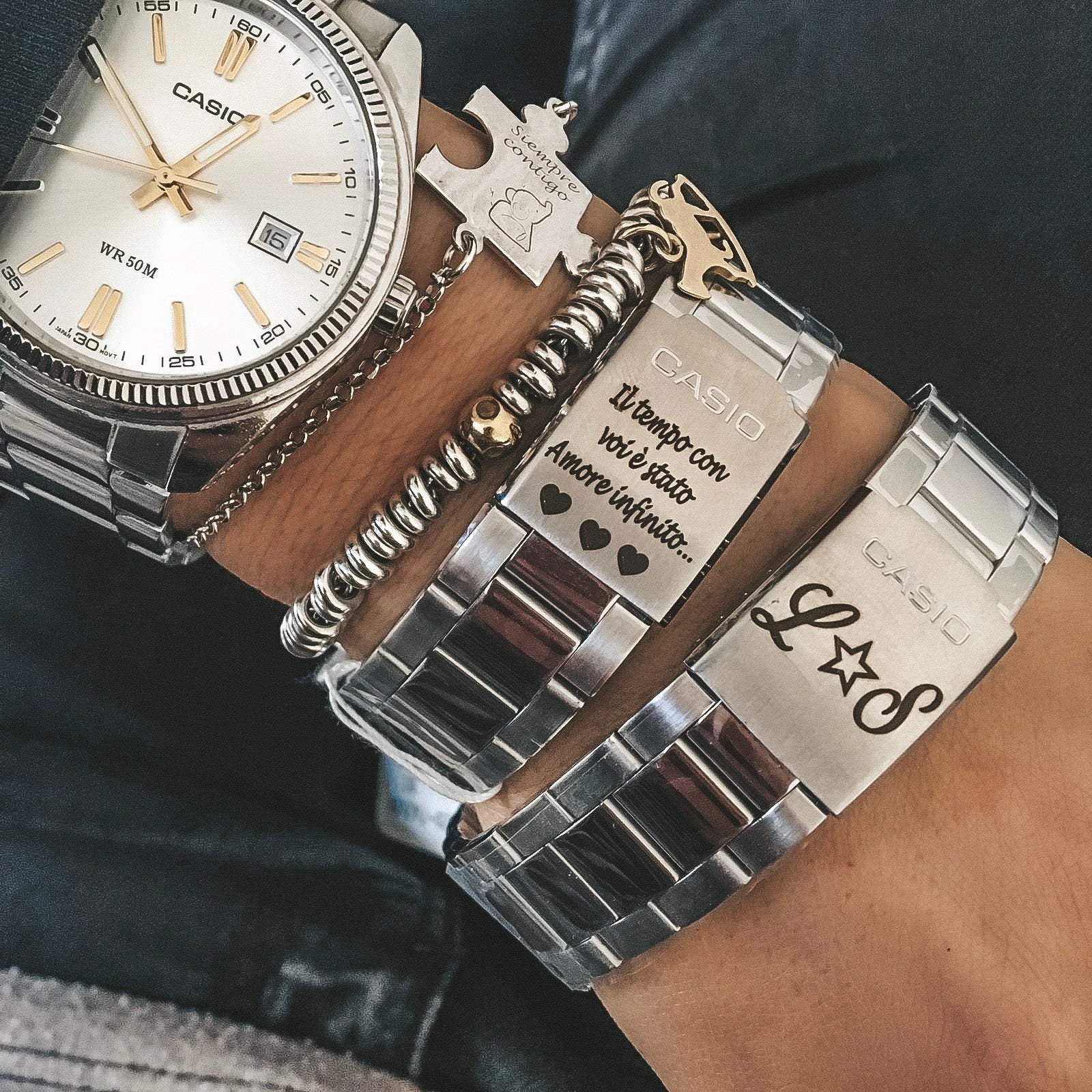 Casio SPECIAL Bianco/Gold (4159645646911)