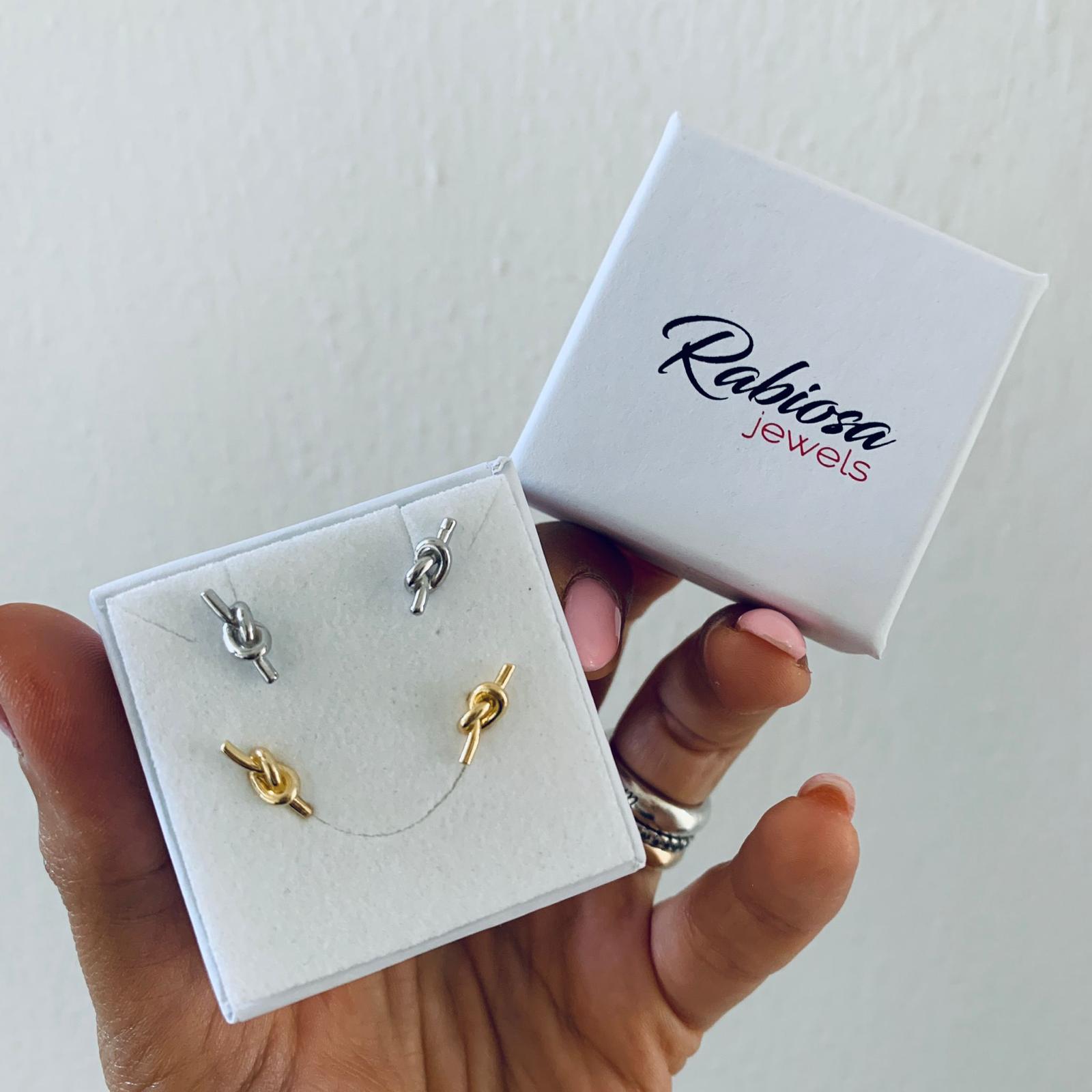 orecchini nodo in argento 925 da lobo. RabiosaJewels