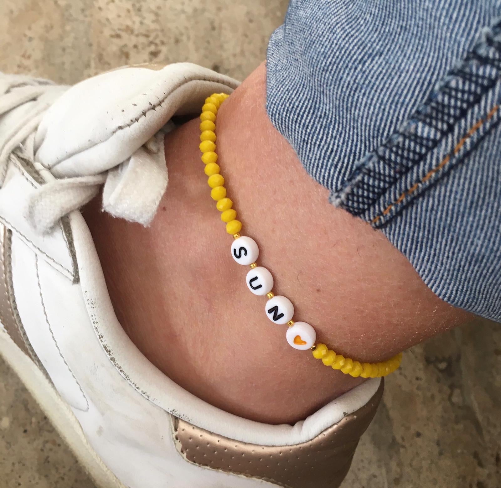 RabiosaJewels. cavigliera crystal. variante giallo (4607562121279)