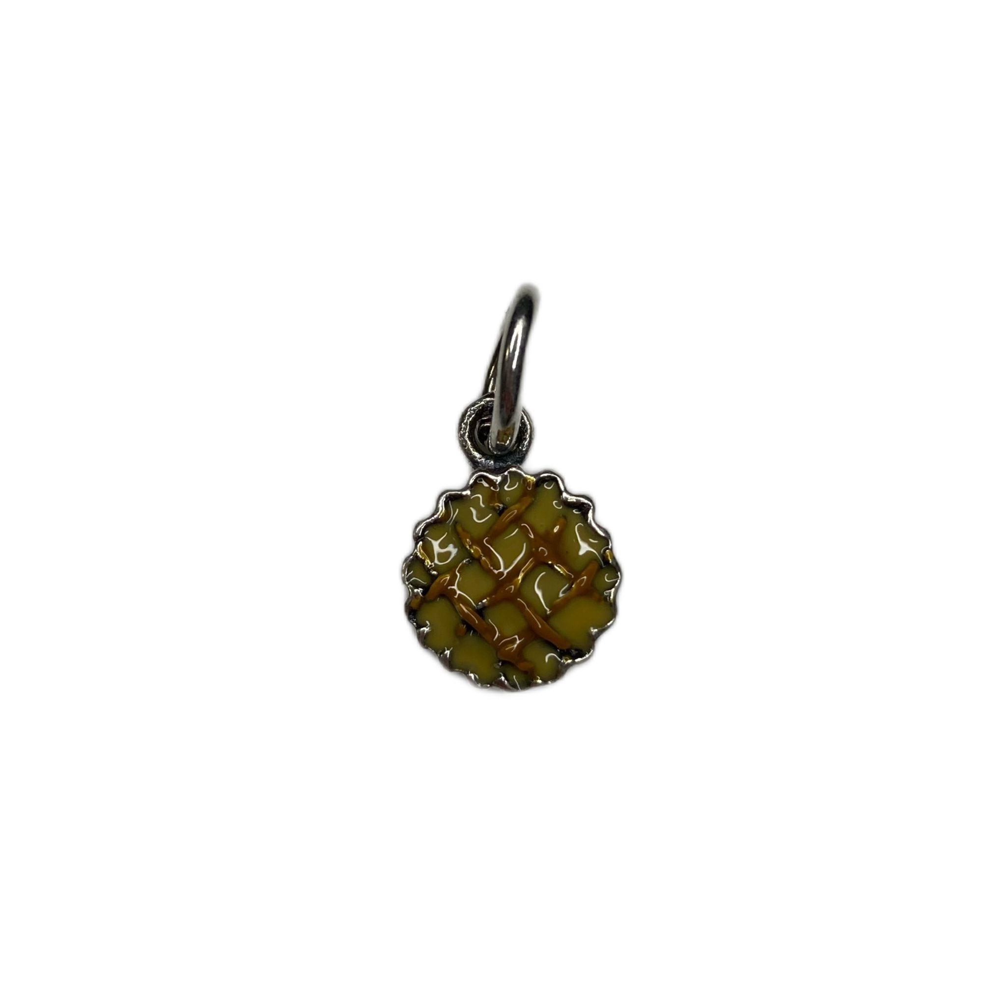 RabiosaJewels. ciondolo pastiera napoletana in argento 800 smaltata a caldo.
