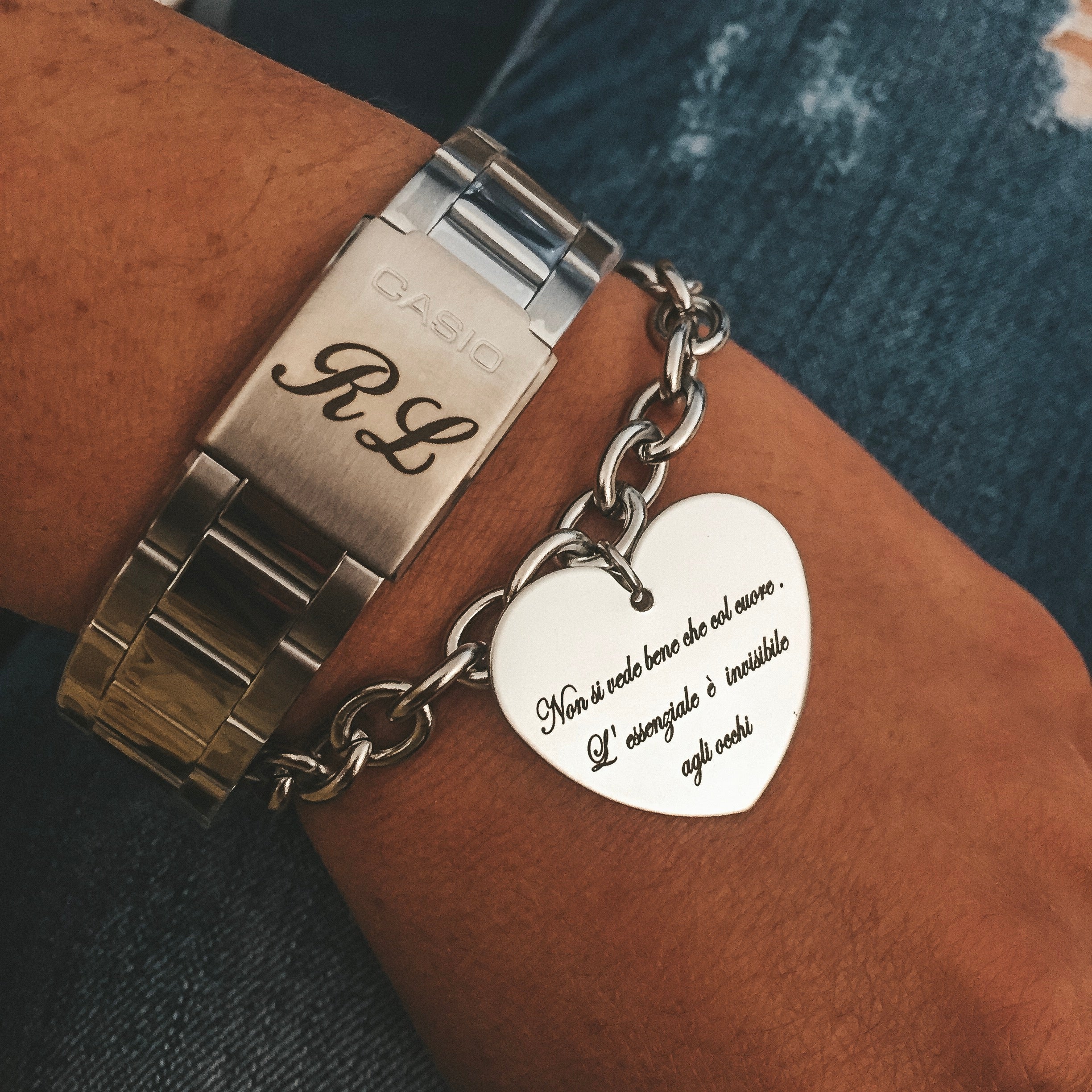 Bracciale Catena con Ciondolo PERSONALIZZATO (4167601225791)
