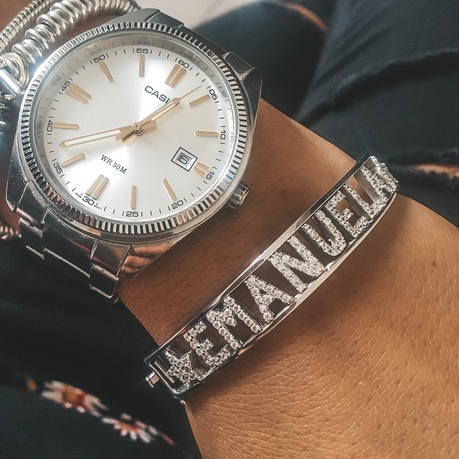braccialemanetta-bracciale nome zirconi. rabiosajewels. bracciale personalizzato. argento925.braccialepersonalizzato. bracciale manetta.bracciale argento 925 (4381466689599)
