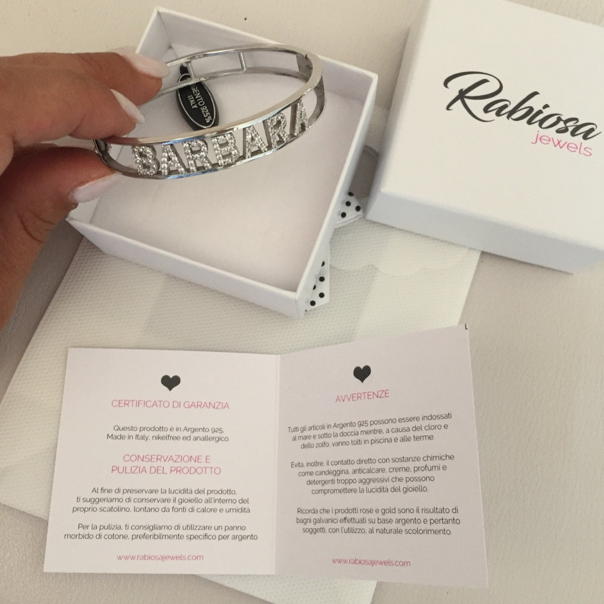 braccialemanetta-bracciale nome zirconi. rabiosajewels. bracciale personalizzato. argento925.braccialepersonalizzato. bracciale manetta.bracciale argento 925 (4381466689599)