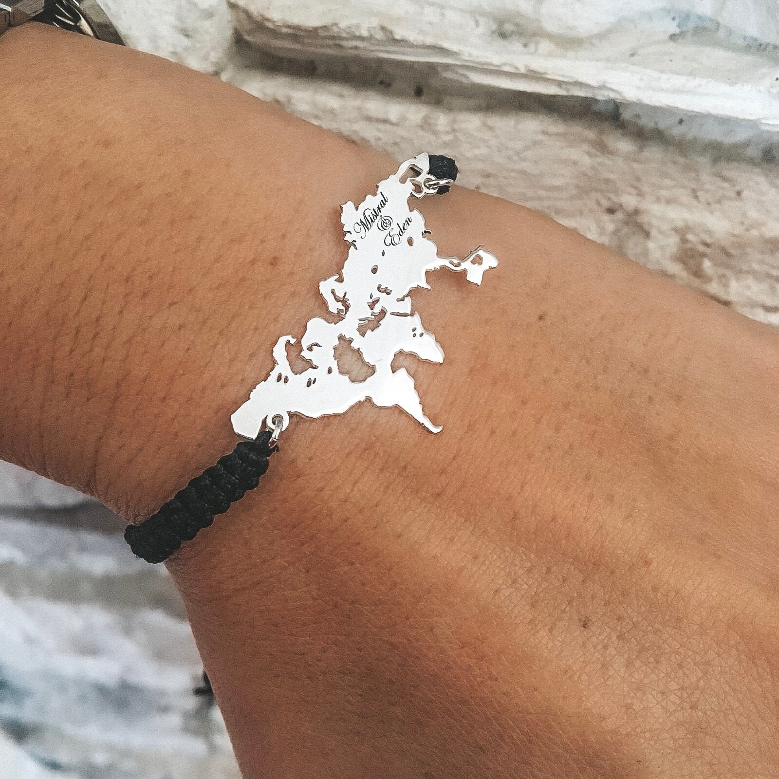 bracciale mondo. bracciale personalizzato. silver. argento 925. rabiosajewels (4379793293375)