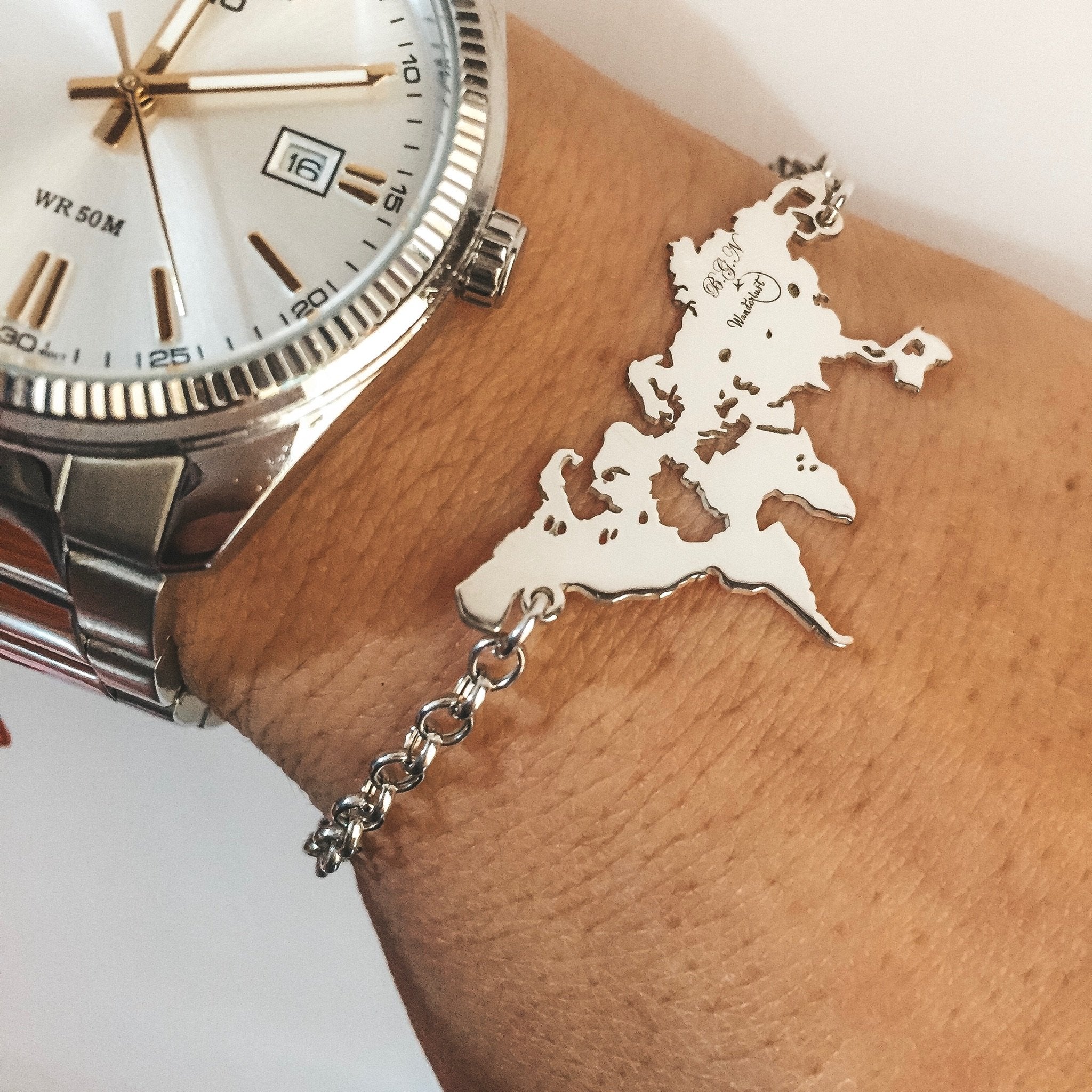 bracciale mondo. bracciale personalizzato. silver. argento 925. rabiosajewels (4379793293375)