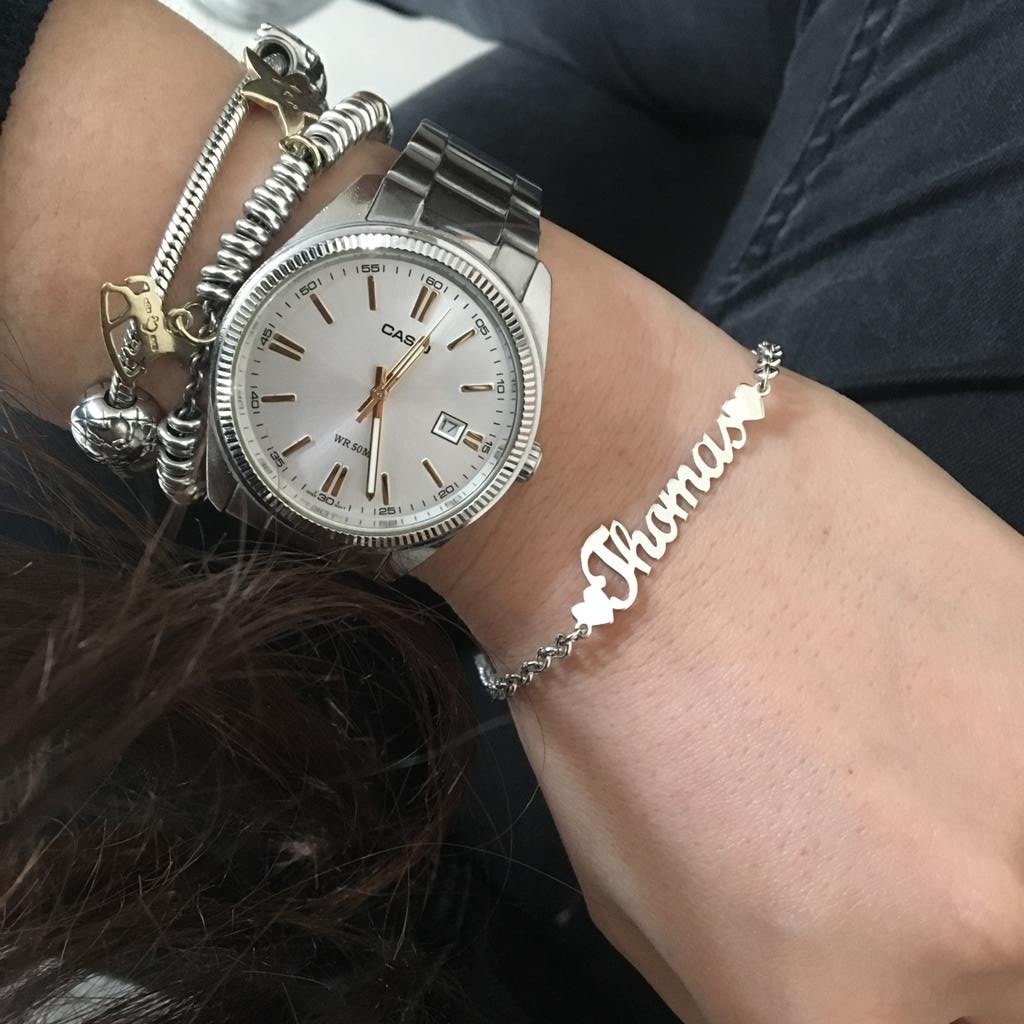 bracciale nome. argento 925. silver. bracciale personalizzato. rabiosajewels (4391200653375)