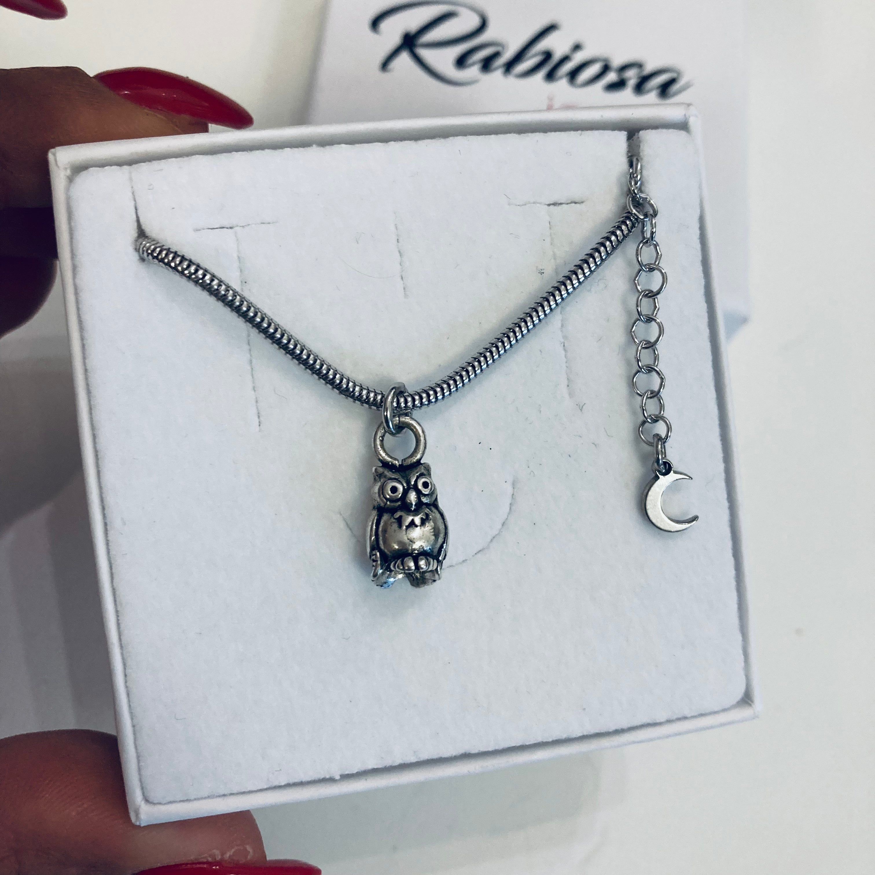 bracciale gufo in argento 925 di RabiosaJewels