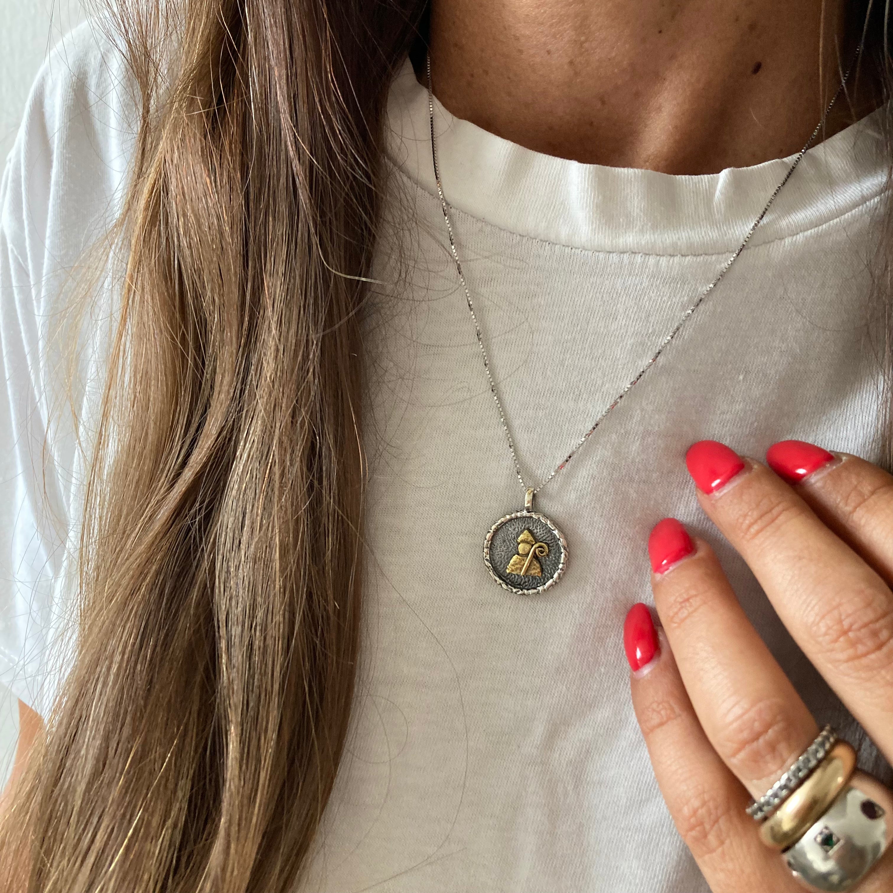 collana San Gennaro in argento 925 . San Gennaro Napoli. RabiosaJewels 