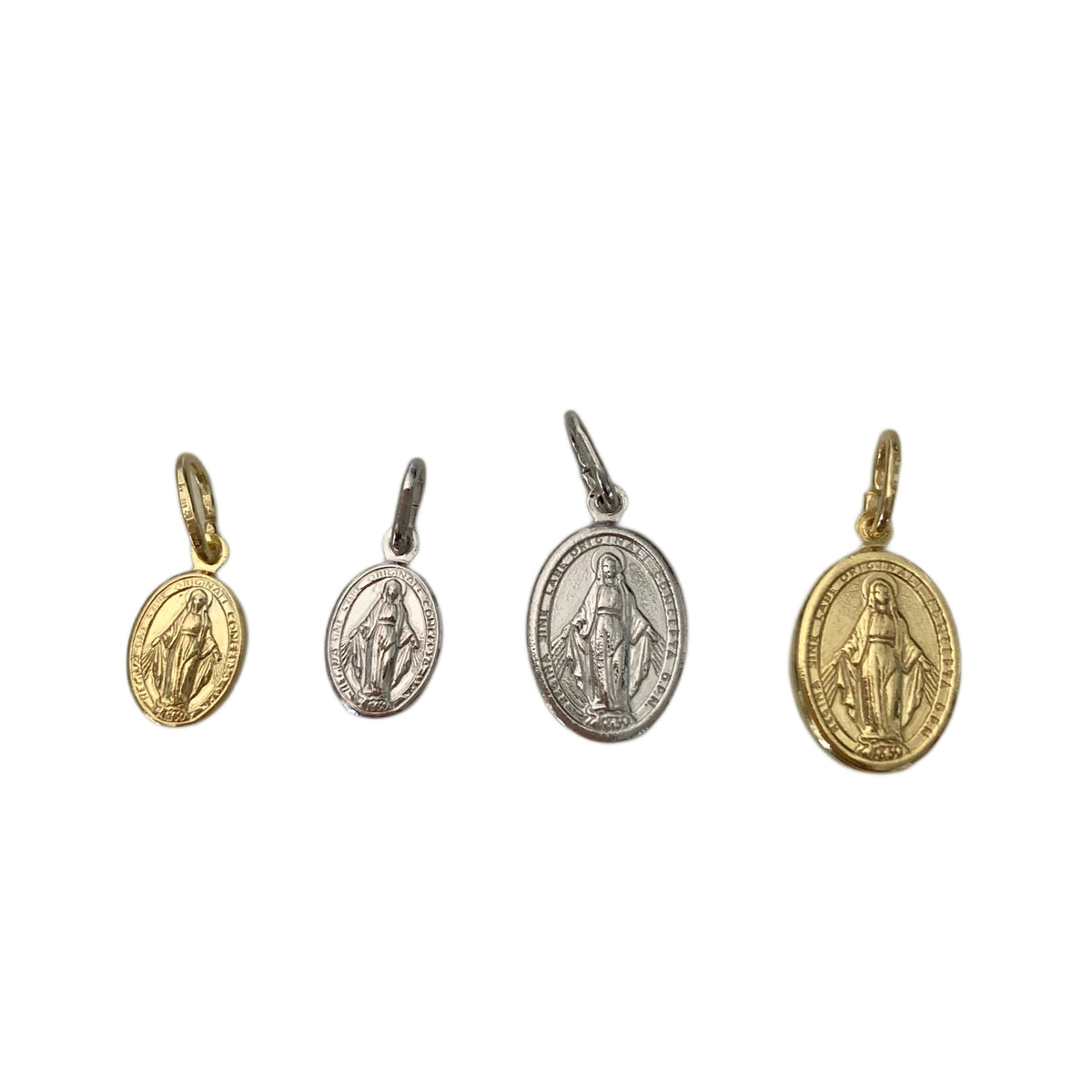 Yienate Collana alla moda con ciondolo a forma di Maria Vergine per donne e ragazze (argento Yienate Collana alla moda con ciondolo a forma di Maria Vergine per donne e ragazze (argento