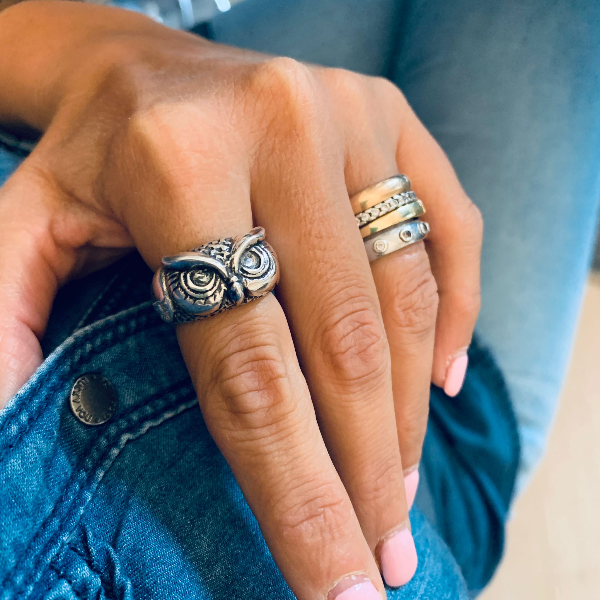 Anello gufo on sale