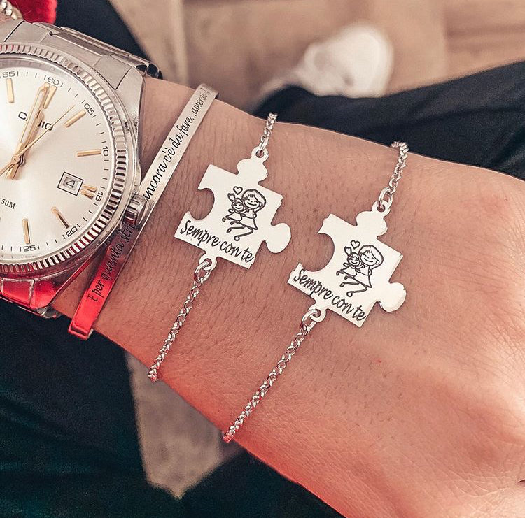 Bracciale COPPIA PUZZLE (6071307534528)